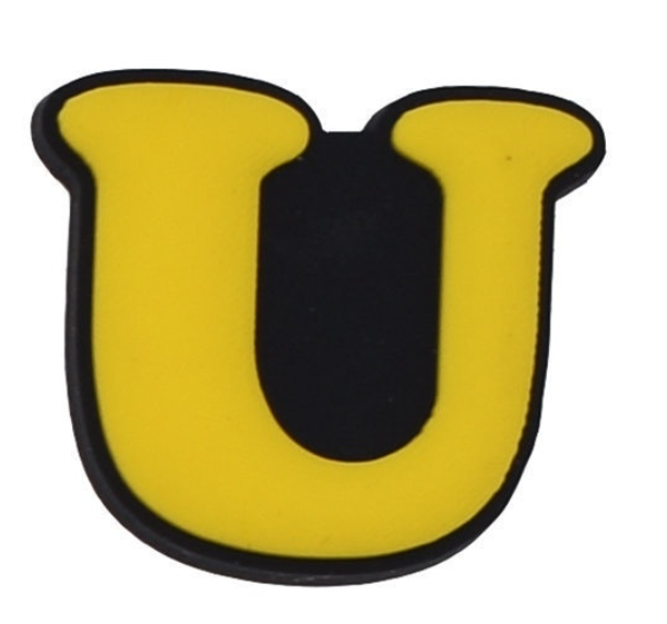 A-Z Alphabet UFO Series Crors Shoe Charms Fit for Sandal PVC Jibbltz Shoe Accessories Croc Bae Clogs Birthday Gifts SU