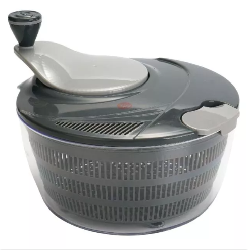 SLIQUE Salad Spinner Manual Vegetable Drainer Handheld Strainer Household Kitchen Essentials 4000ml