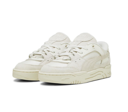 PUMA Unisex PUMA-180 Corduroy Sneakers (White)