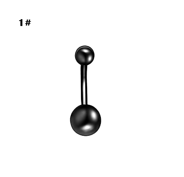 Moon Belly Button Ring Heart Shaped Black Belly Button Ring Button Nail