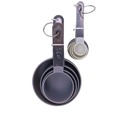 Edge Measuring Cup & Spoon 8Pcs.