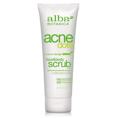 Alba Botanica Acnedote Face & Body Scrub 227G