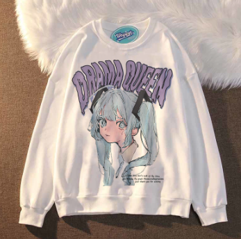 Japanese Cotton Sweatshirt Sweater New Loose Long Sleeve Women Clothes Outerwear