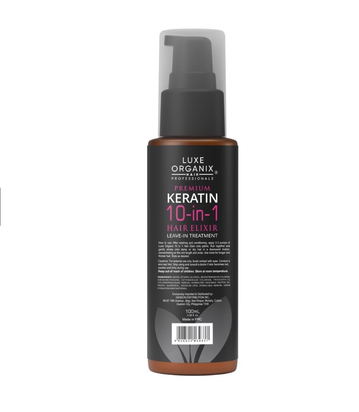 Luxe Organix Premium Keratin 10-in-1 Hair Elixir Leave-in Treatment 100ML