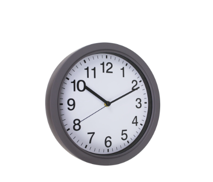 Jackson Nordic Wall Clock 11’’ Inches Easy Read Number Analog Home, Office, Bedroom