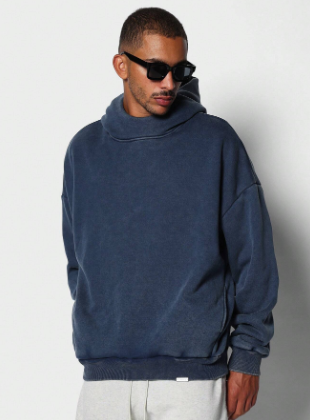 SUMWON SUMWON Regular Fit Overhead Washed Super Premium Heavyweight Essential Hoodie