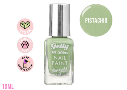 Barry M Gelly Hi Shine Nail Paint Pistachio Gel Nail Polish