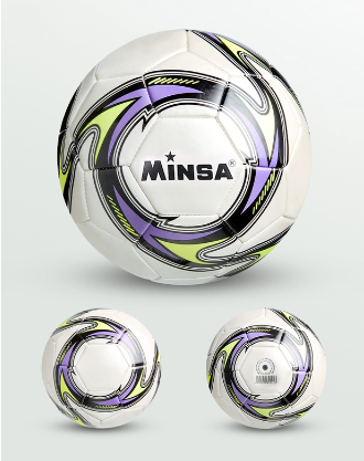 Football Ball Seamless Anti-slip PU Soccer Ball Professional Match Training Durable White (Size 5)