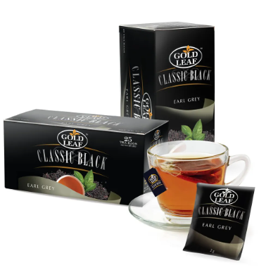 Gold Leaf Classic Black: Earl Grey Tea 25 Teabags