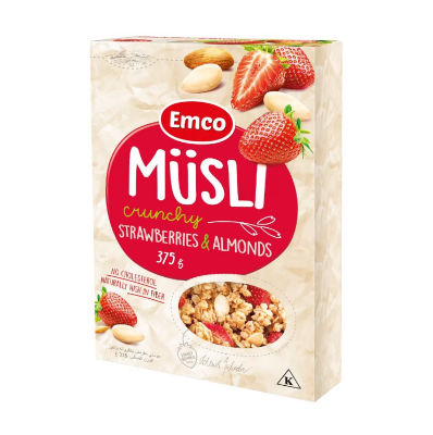 Emco Musli Crunchy Strawberries And Almonds 375g