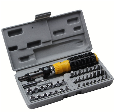 41Pcs/Set Home Repair Kit Demolition Furniture Computer Electronic Repair Bit and Socket Tools