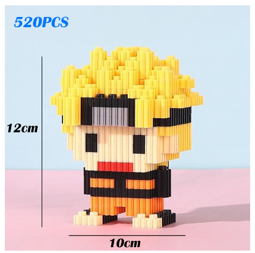 Lboyu One Piece Luffy Toys Cute Block Mini Character Building Block Children's Education Game 7