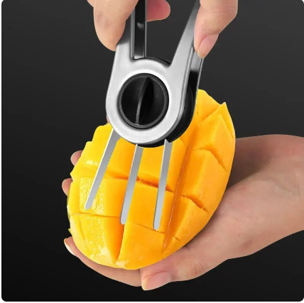 Stainless Steel Mango Cutter Avocado Slicer Splitter Fruit Melon Cutting Knife Peeler Coring Diced Peeling Tool Kitchen gadgets