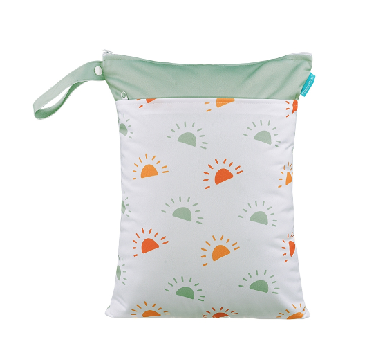 Happyflute Wetbag For Baby Diapers Nappies Waterproof Reusable Diaper Bag With Two Zipper 30cmx40cm C21