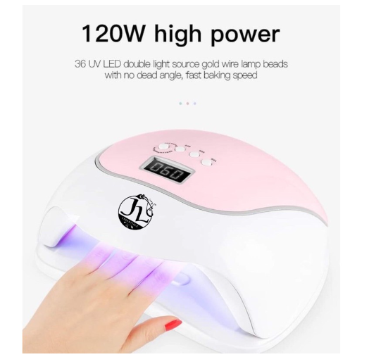 JL Essentials 120W High Watts Quick Cure Nail Lamp Dryer UV Led Lamp
