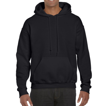 Heavy Blend Adult Hooded Sweatshirt (Black)