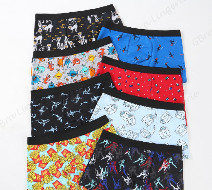 1pc Premium High Quality Kid's Assorted Design Boy's Cotton Boxer Brief
