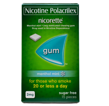 Nicorette Menthol Mint Nicotine Gum 15s  2mg