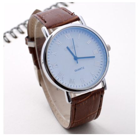 European and American style Roman digital quartz watch men and women business gifts men's Geneva blue glass watch fashion belt Watch M1