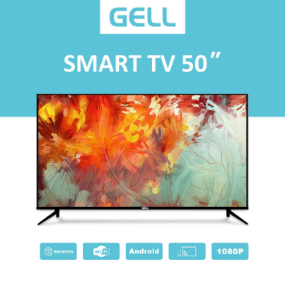 GELL 50inch Smart TV Flat Screen 55 Inches TV Smart led Android 60 INCH TV FHD Youtube/Netflix Multiport Television