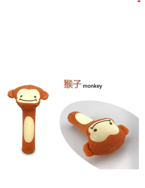 Animals Baby Rattles Soft Plush Toys Handing BB Sounder Bell