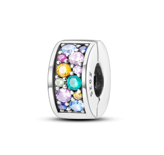 S925 Silver Charm Gorgeous Firework Beads Suitable For Pandora Bracelet Necklace Exquisite Bricolage Jewelry d18