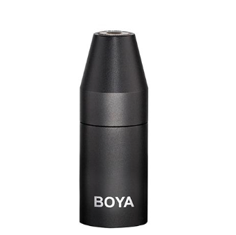Boya 35C-XLR Pro Mini Jack to XLR Converter Pro w/ Phantom Power for Microphone Mic