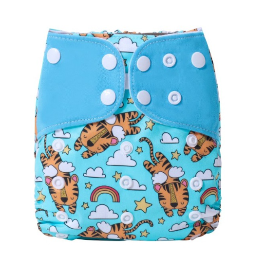 Reusable Waterproof Diaper With Single Size Print D7