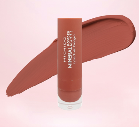 Nichido Mineral Powder Matte Lipstick With Collagen Booster - Kiss Of An Angel