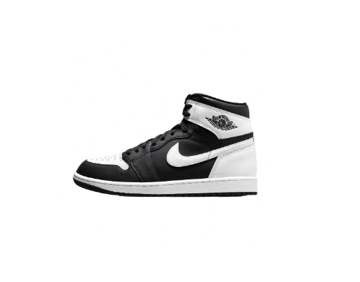 Jordan Air Jordan 1 High OG "Black White" High-Top Retro Basketball Shoes, Men, White/Black, DZ5485-010