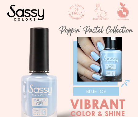 Sassy Colors Magic Gel Polish Pastel Collection 12ml