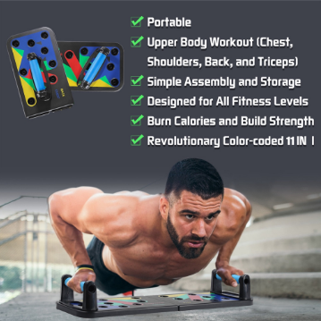 12 in 1 Body Building Push Up Rack Board System Fitness Comprehensive Exercise Workout