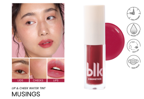 blk cosmetics fresh lip and cheek water tint musings