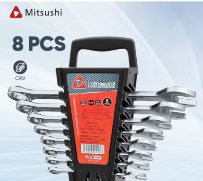 Mitsushi Wrench Series Combination Wrench Spanner Set Multi-function Wrenches Set (8 Pcs)