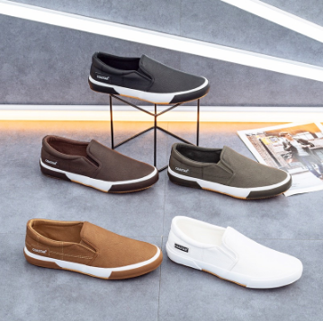 COASTAR Men Shoes Slip On Shoes For Men White Korean Shoes Running Shoes For Men Rubber Shoes #882