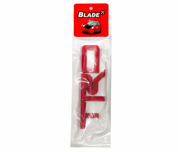 Car Emblem Logo Badge Sticker Decals TRD Logo Design with 3M Adhesive (Red)