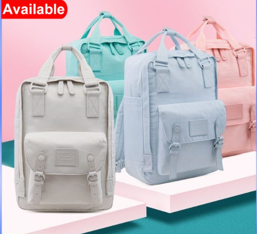 Women Korean Doughnut Macaroon Backpack Student School Bag Waterproof Travel Bag Laptop Bagpack