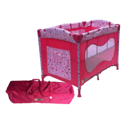 Baby Angel Portable Crib / Playpen PNC 8106 (Pink Candy)