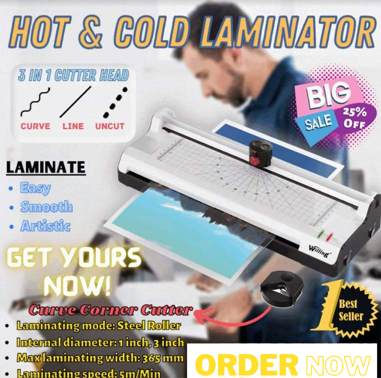 6 in 1 Professional Hot And Cold Laminator With Rotary Trimmer✨  ?FREE 50pcs A4 Films?