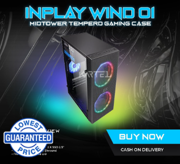 INPLAY WIND 01 MATX Gaming Case Budget Gaming CPU Acrylic Case