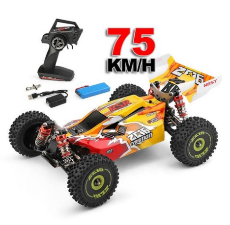 WLtoys 144010 RC Car 75KM/H High Speed Off-Road 2.4G Brushless 4WD Electric Remote