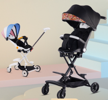 Baby Stroller Foldable Can Sit And Lie Two-Way 360 Rotating With Umbrella Stroller for baby