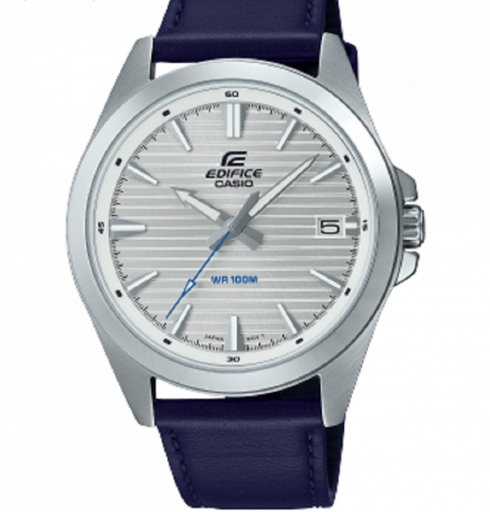 Casio Edifice EFV-140L-7A Chronograph Leather Strap Watch For Men