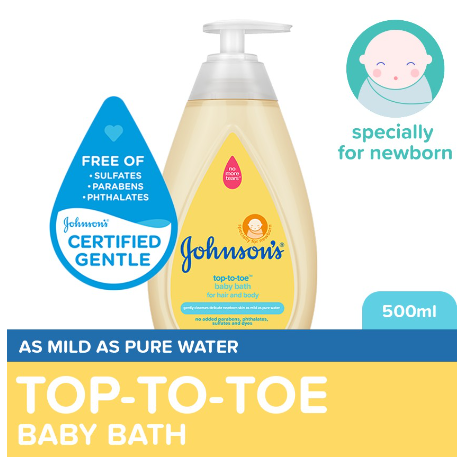 Johnson's Top to Toe Baby Wash 500ml-Newborn,Baby Essentials,Baby Care,Baby Bath,Body Wash For Baby