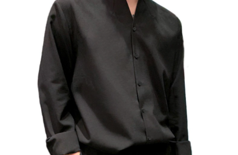 Men Long Sleeve Button Up Shirt