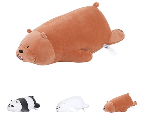 Miniso We Bare Bear Large Lying Plush Toy Stuffed Toy For Kids Gift