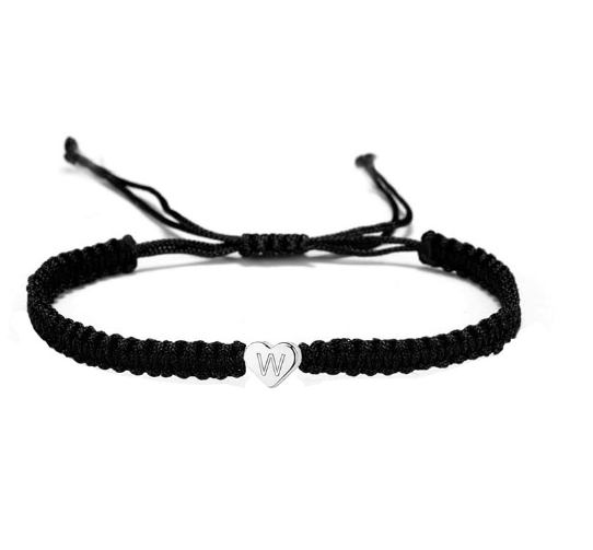 Love 26 Letter Braided Rope Couple Bracelet W