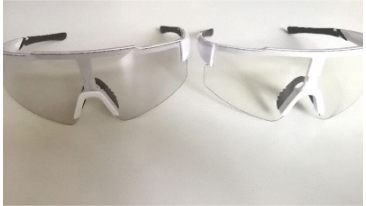 Clear Photochromic Cycling Shades with Free Bikerdude Sticker