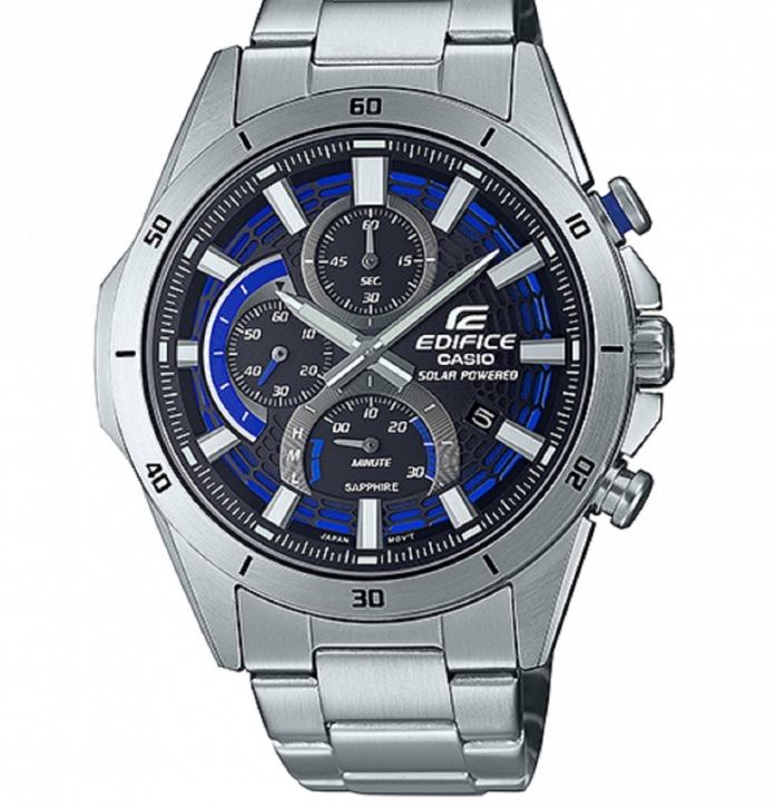 Casio Edifice EFS-S610D-1A Solar Chronograph Stainless Steel Strap Watch For Men