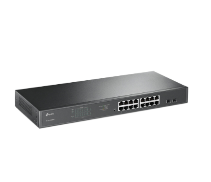TP-Link Jetstream TL-SG1218MPE - 16-Port Gigabit Smart Managed 192W PoE+ Switch with 2 SFP Slots